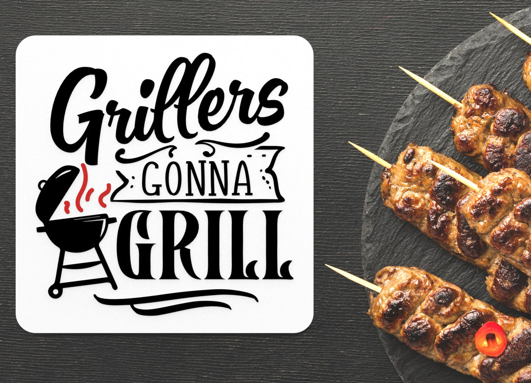 Grillers Gonna Sign – Funny Grill Master Wall Art