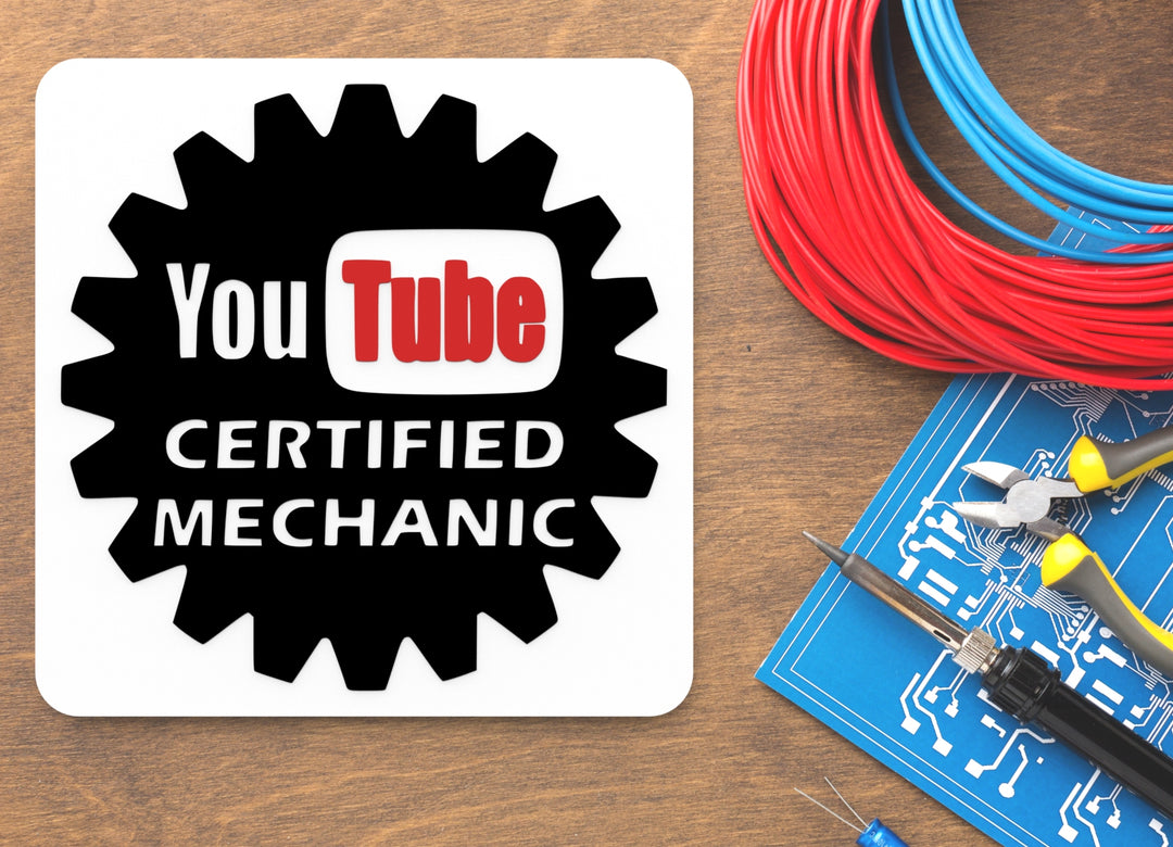 YouTube Certified Mechanic | Funny Sign for Home or Office