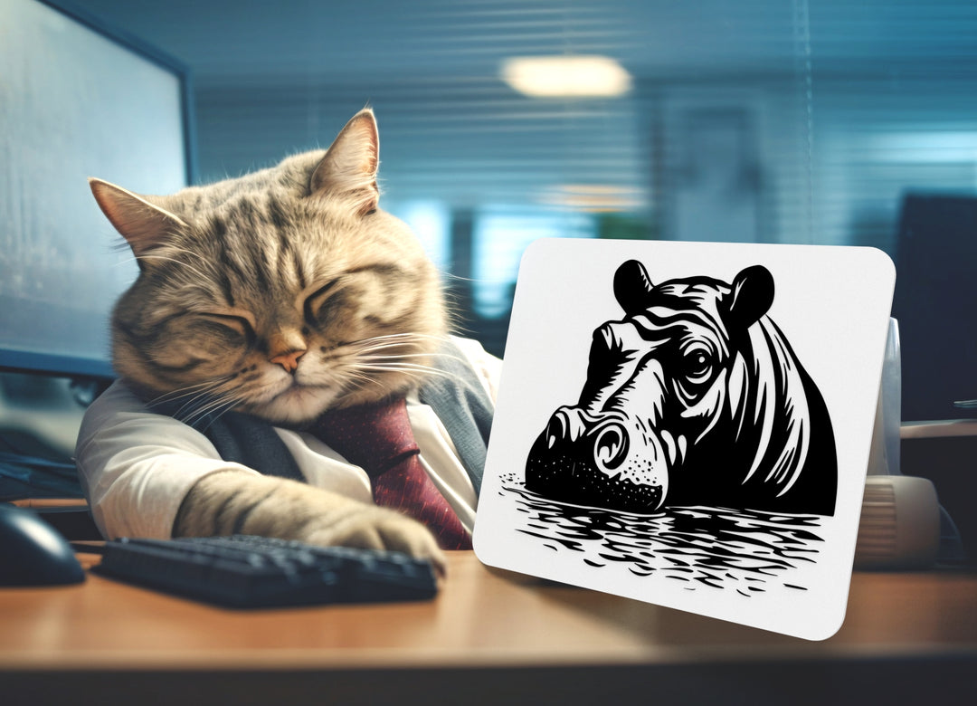 Hippopotamus | Funny sign For Home or Office