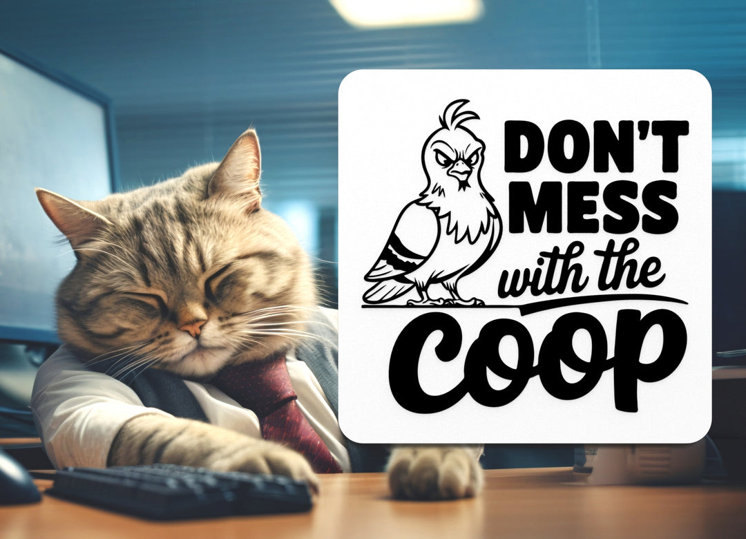 Don't Mess With The Coop | Funny sign For Home or Office
