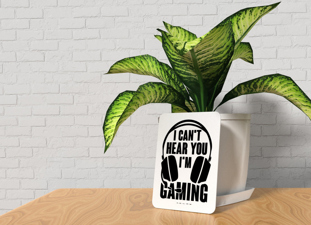 Bold 3D Printed I Can't Hear Sign Wall Art – Durable PLA Sign for Gym, Office