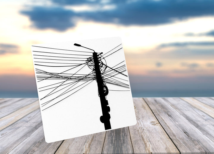 Electric Pole | Funny sign For Home or Office