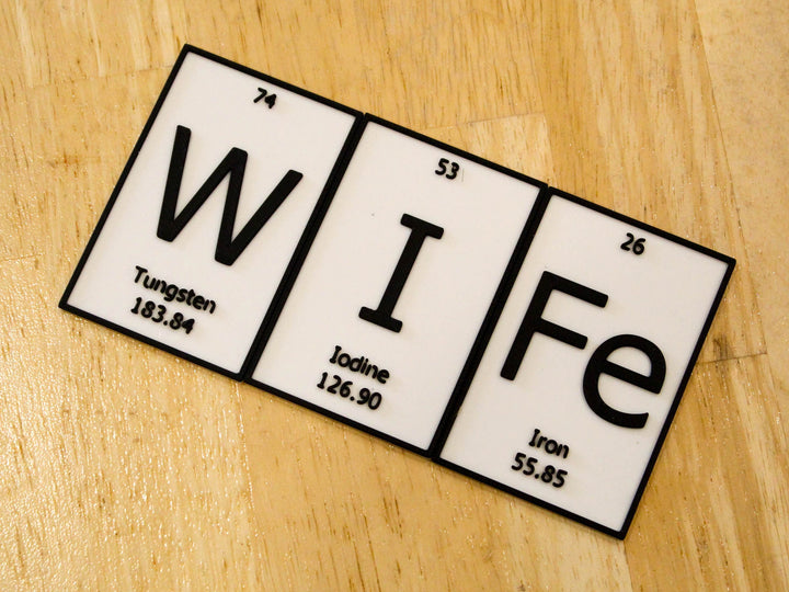 WIFe | Periodic Table of Elements Wall, Desk or Shelf Sign