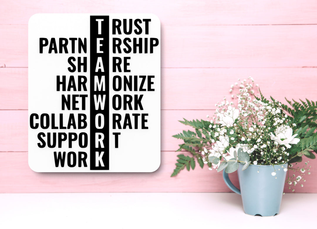 Trust Partnership Share Harmonize Network Collaborate | Funny sign Home & Office