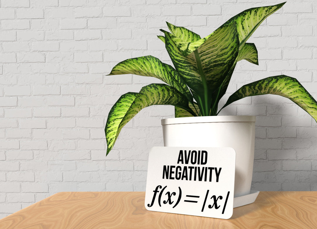 Avoid Negativity | Funny sign For Home or Office