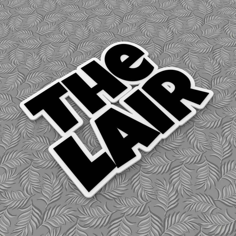 Lair Sign Sign | Door Name Tag The Lair