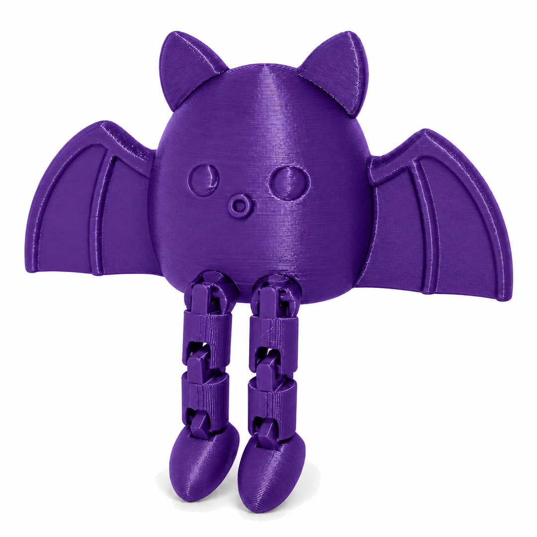 Heat Purple to Pink color illustration of the articulated bat shelf sitter; digital color mockup