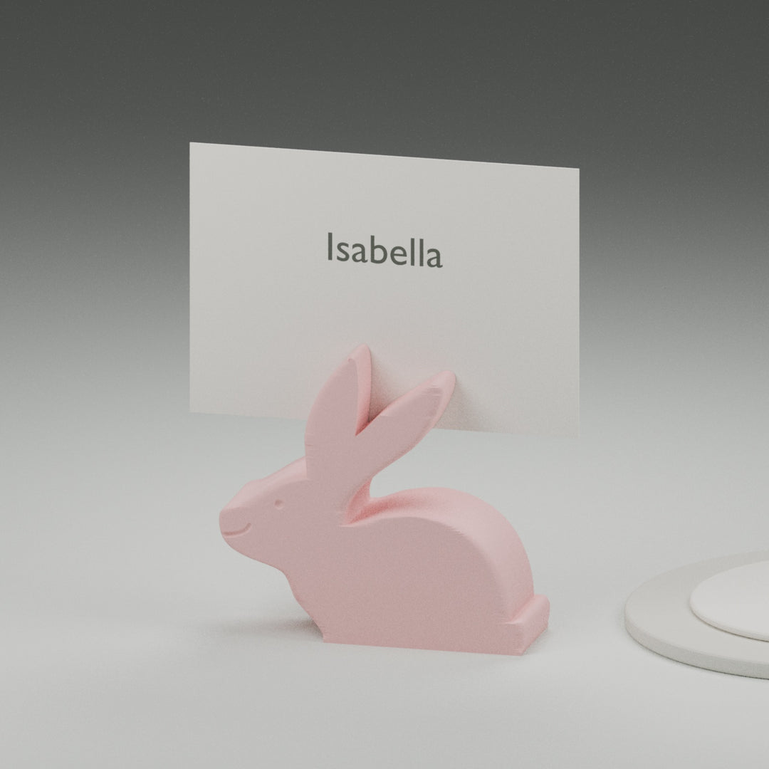 Bunny place card and photo holders — product view 3