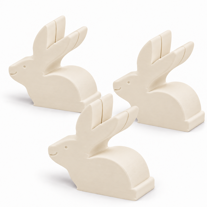UV Sun Changing bunny place card holders, set of three