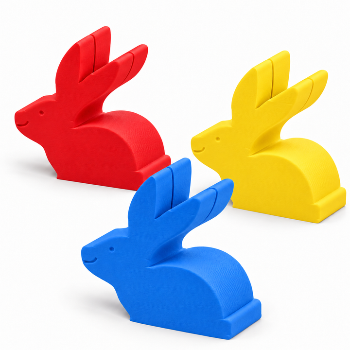 Any Color bunny place card holders, set of three