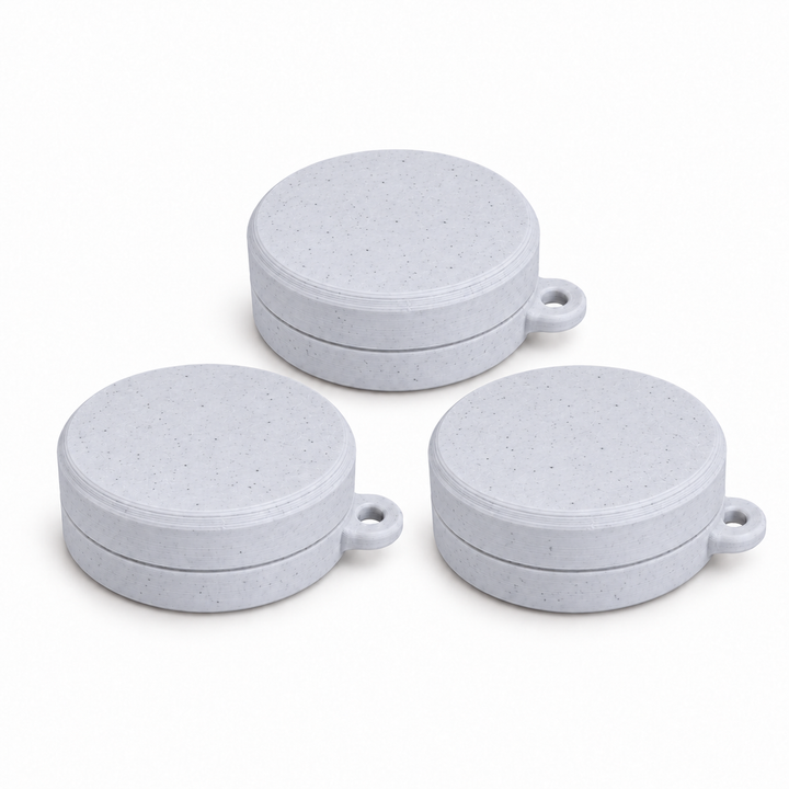 Pack of three ring holder keychain cases in Marble