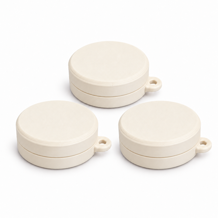 Pack of three ring holder keychain cases in UV Sun Changing