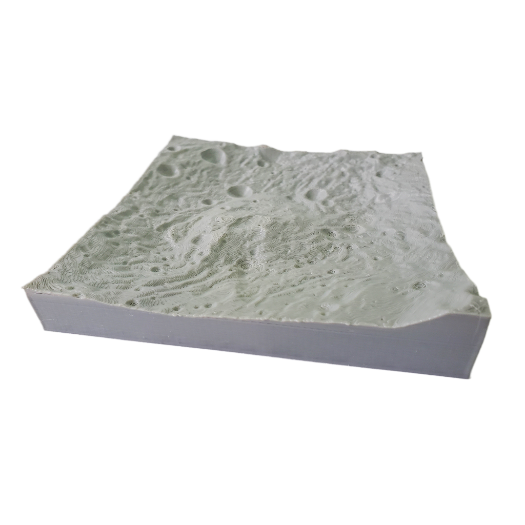 3D Topography model of RHEASILVIA on the asteroid Vesta