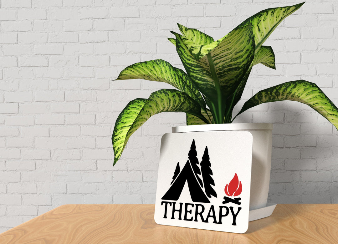Camping Therapy | Funny sign For Home or Office