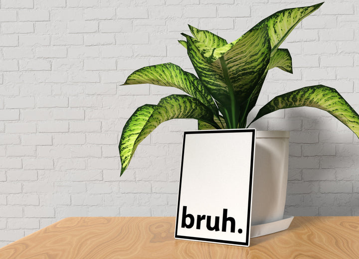 Bruh | Funny sign For Home or Office
