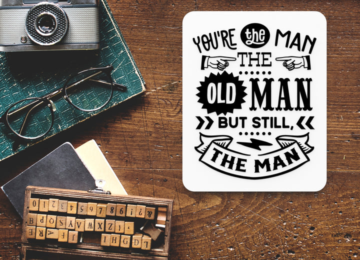 Bold 3D Printed The Old Man Sign Wall Art – Durable PLA Sign for Gym, Office