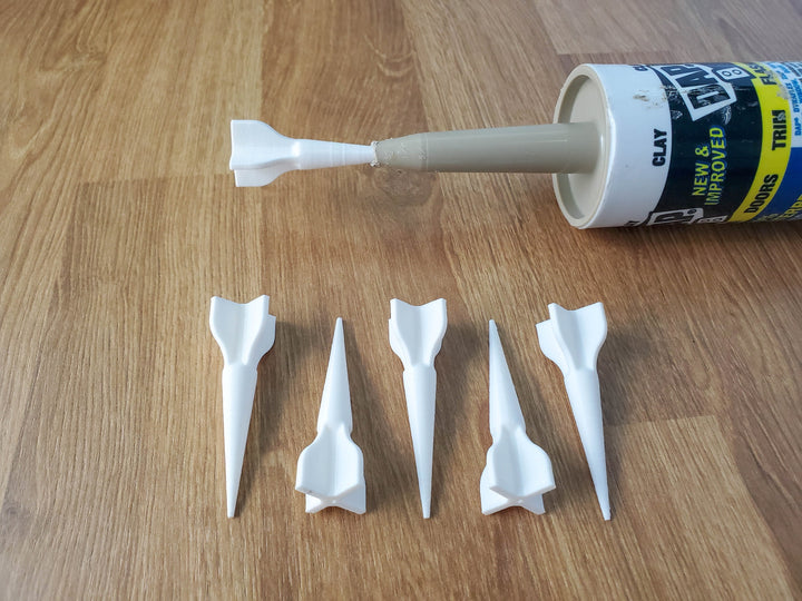 Caulk Saver Rocket Plugs to Prevent Caulk from Drying up