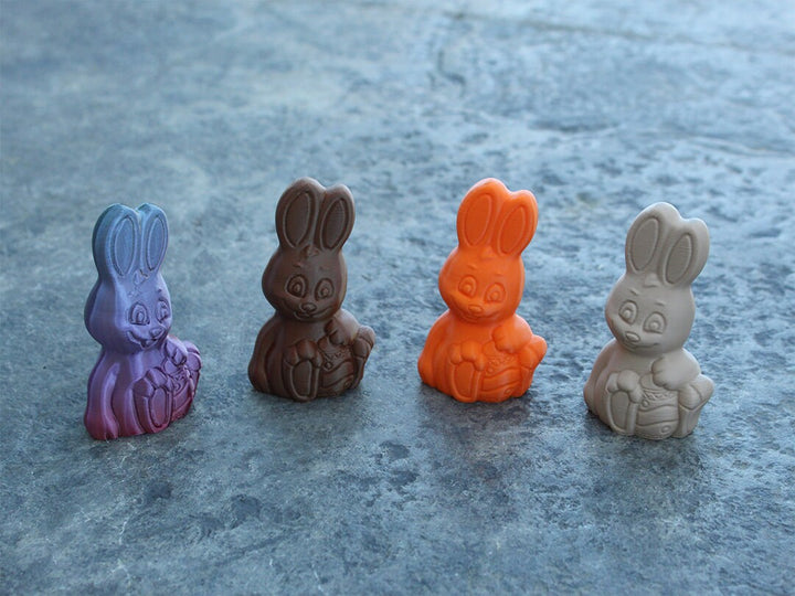 Chocolate Bunny Figure Desktop Companion or Home Accent