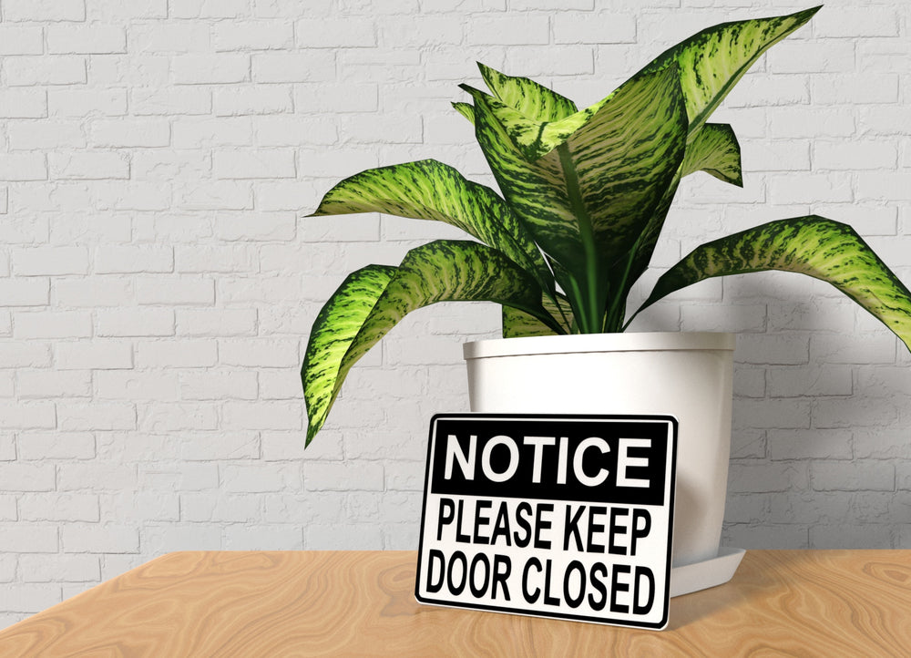 
  
  Please Keep Door Closed | Funny Sign for Home or Office Decor
  
