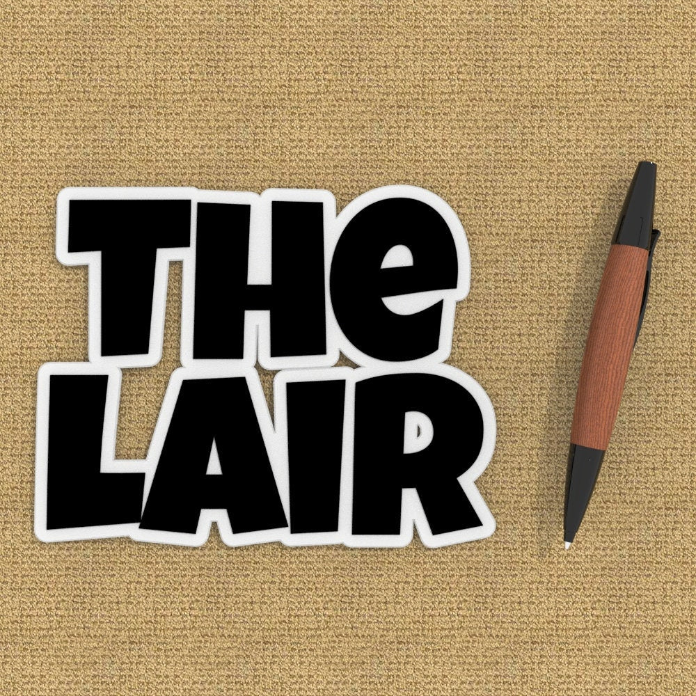 Lair Sign Sign | Door Name Tag The Lair
