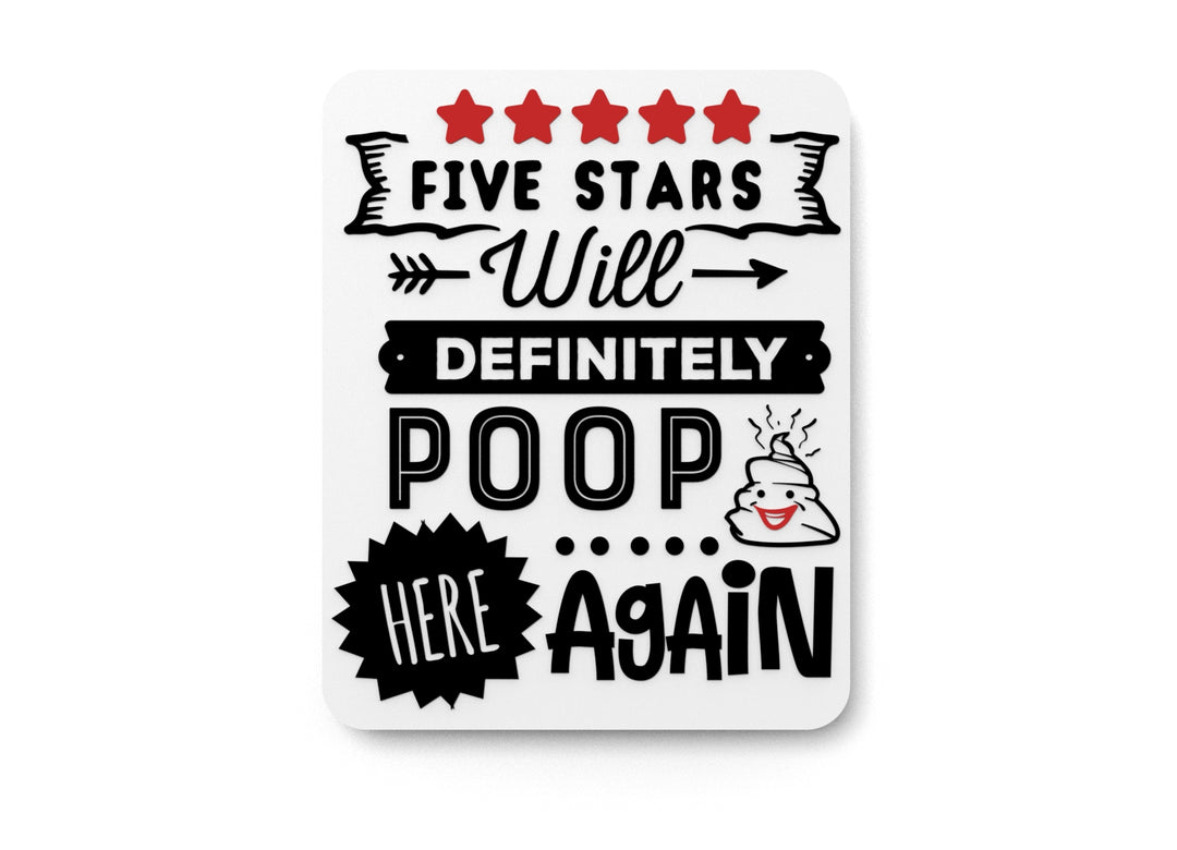 
  
  Poop There It Is Again – Funny Bathroom Sign for Home or Office Wall Decor
  
