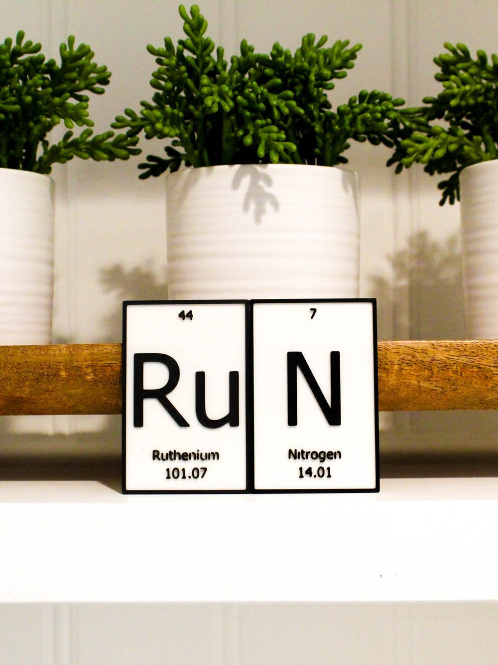 
  
  RuN | Periodic Table of Elements Wall, Desk or Shelf Sign
  
