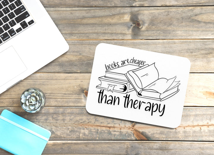 Books Over Therapy | Funny Sign for Book Lovers