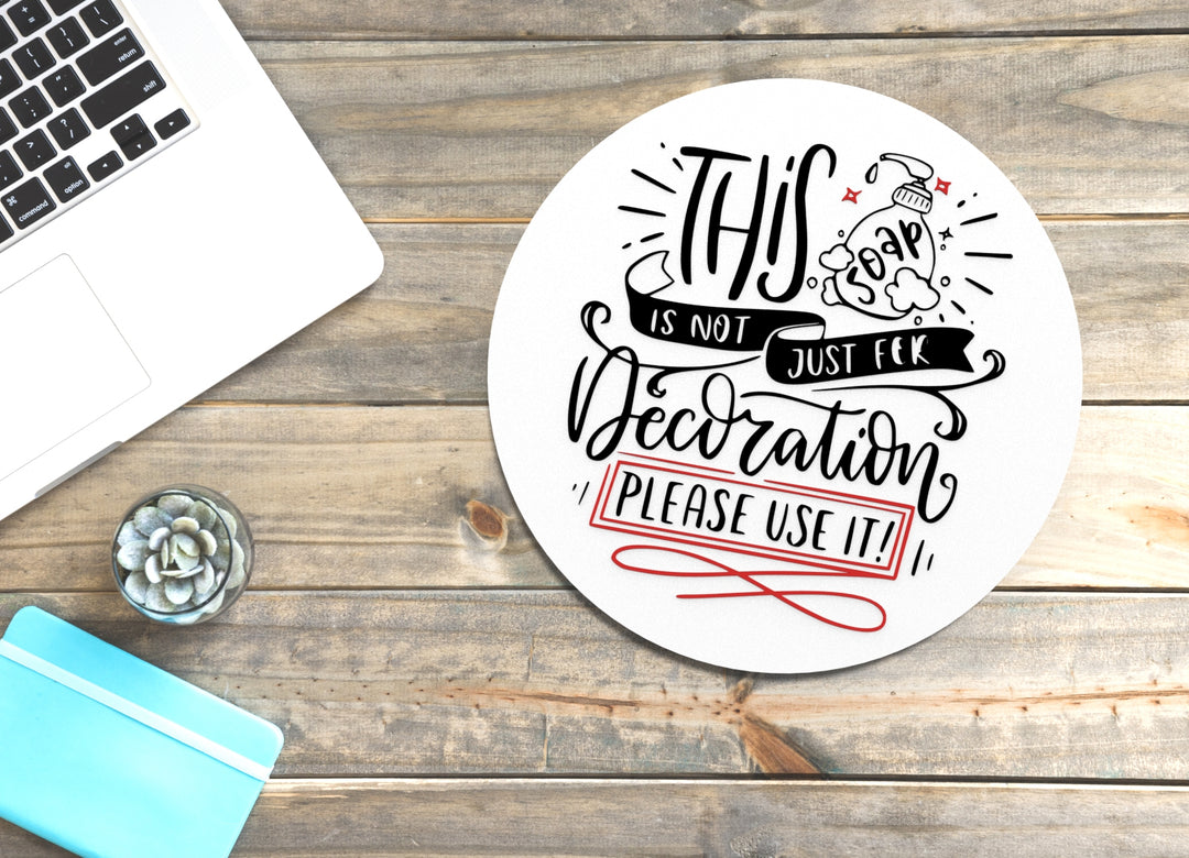 Bathroom Quotes Sign – Funny Humor Wall Decor for Home and Office