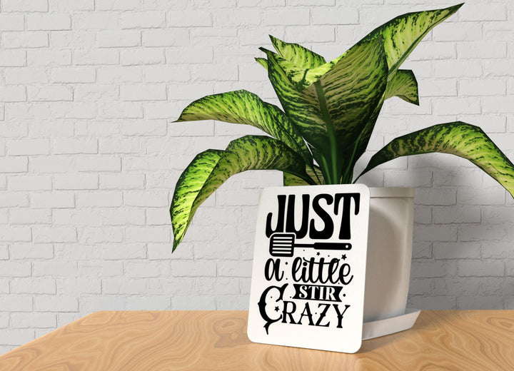 Bold 3D Printed Little Stir Crazy Sign Wall Art Durable PLA Sign For Restaurants