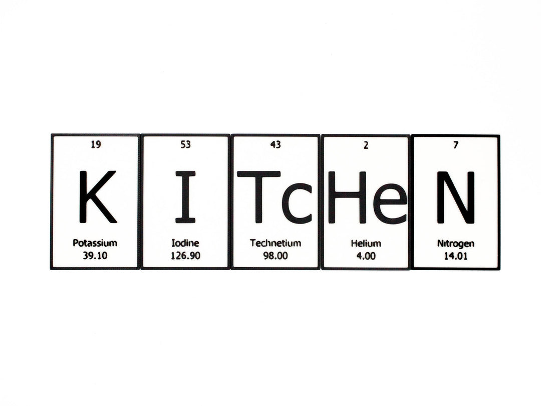 KITcHeN | Periodic Table of Elements Wall, Desk or Shelf Sign