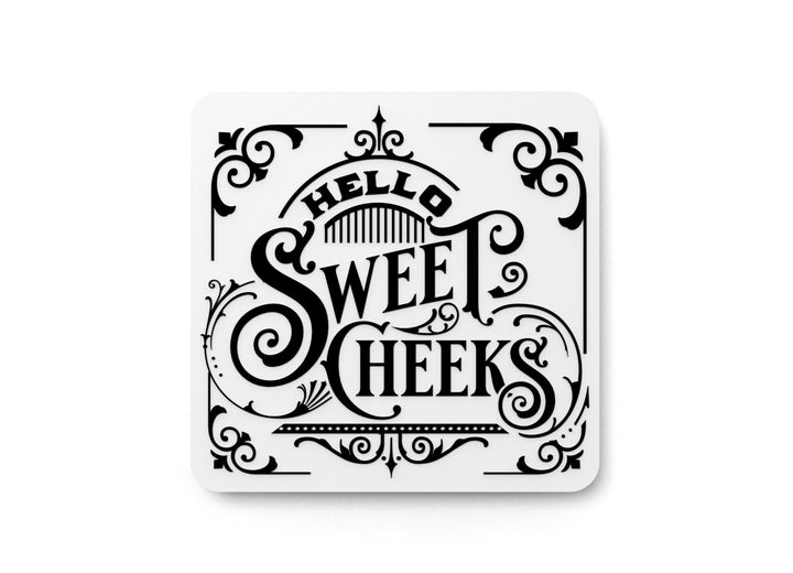 Sweet Cheeks Bathroom Sign – Funny Humor Wall Decor for Home and Office