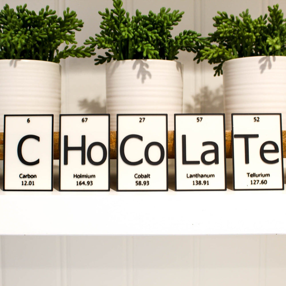 
  
  CHoCoLaTe | Periodic Table of Elements Wall, Desk or Shelf Sign
  
