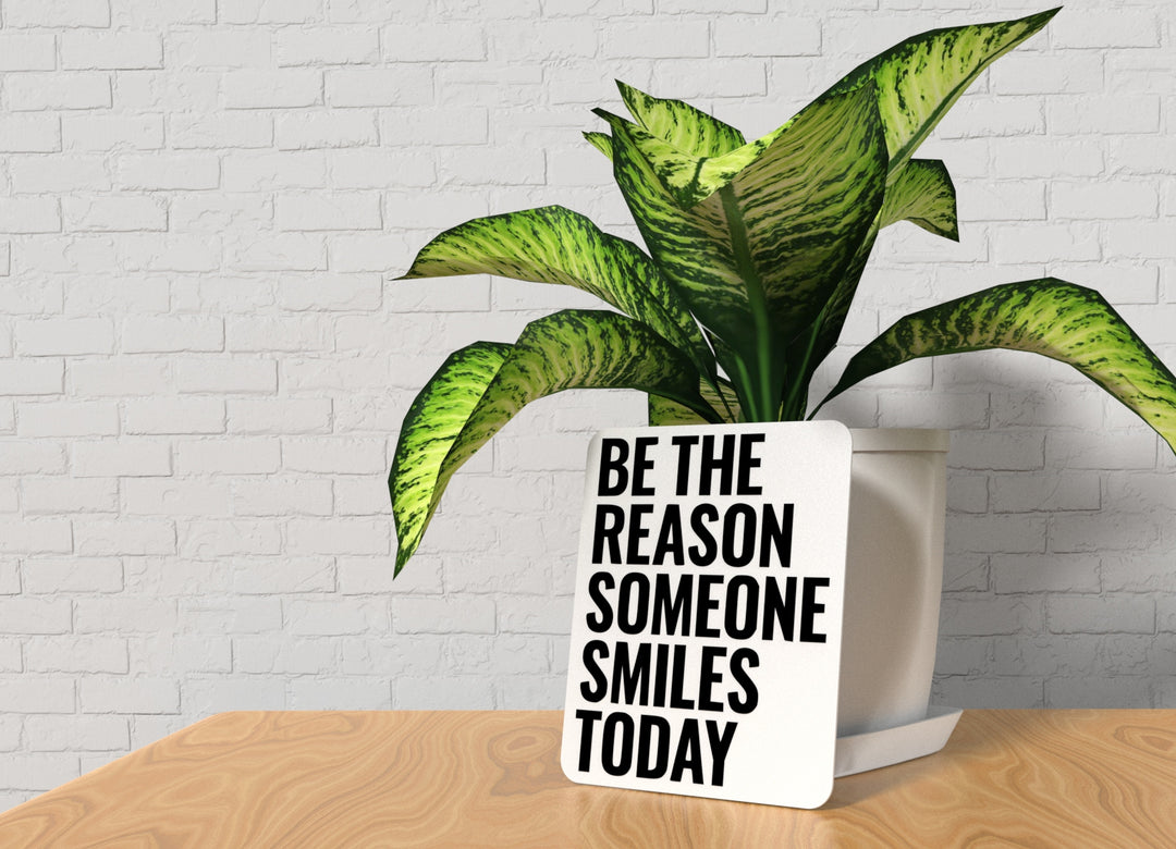 Be The Reason Someone Smiles Today | Funny Sign for Home or Office