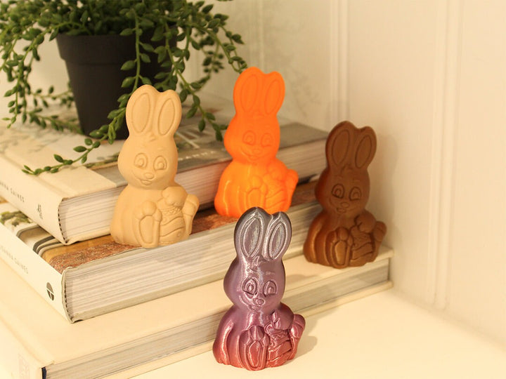 Chocolate Bunny Figure Desktop Companion or Home Accent