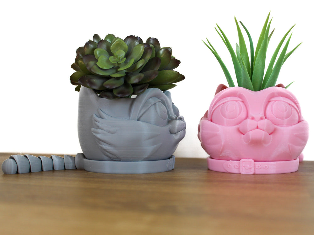
  
  Whimsical Cat Planter Pot for Indoor Plants and Succulents | 2 Parts
  
