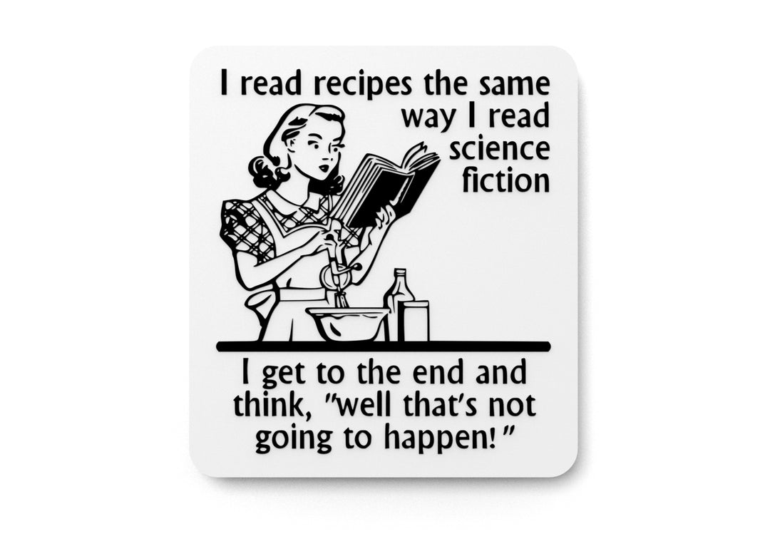 
  
  I Read Recipes | Funny Kitchen Sign for Home Cooks and Food Lovers
  
