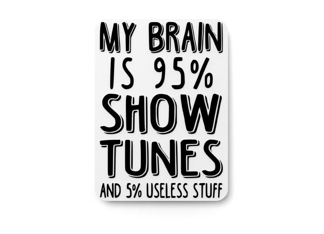 
  
  My Brain Is 95% Slow Tunes And 5% Useless Stuff | Funny sign For Home or Office
  
