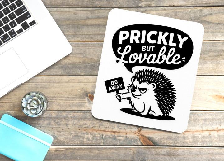 Prickly But Lovable Go Away | Funny sign For Home or Office