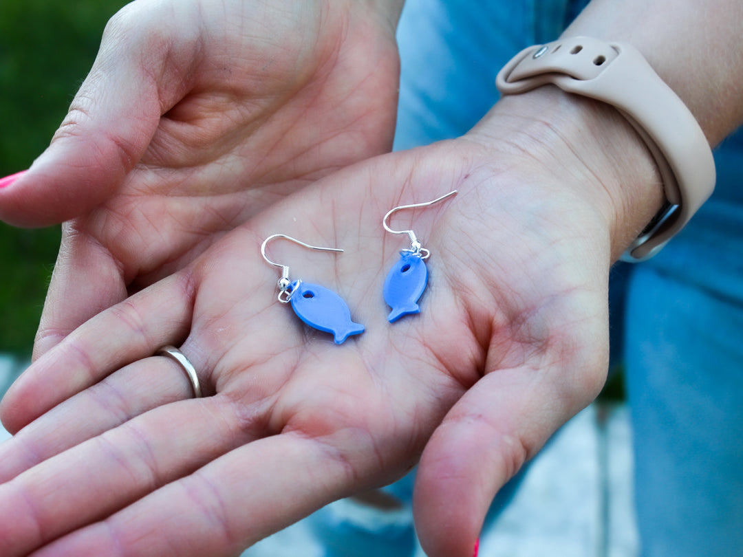 Fish Earrings 3D – Unique Nautical Jewelry