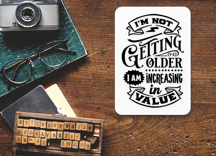 Bold 3D Printed I'm Increasing Value Sign Wall Art – Durable PLA Sign For Office