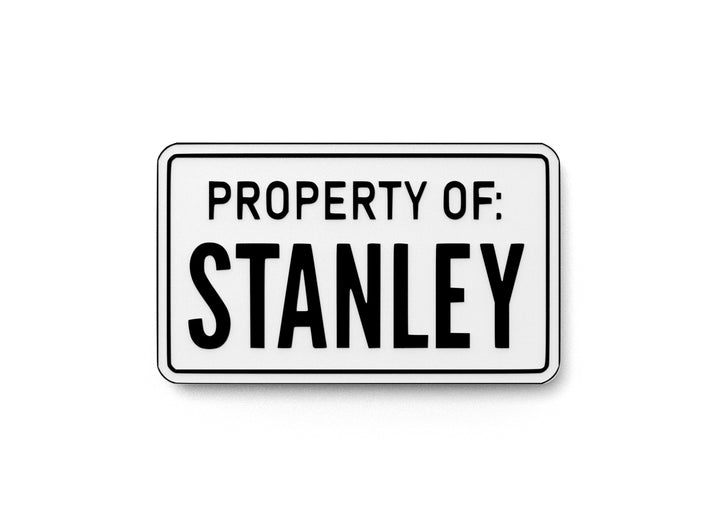 Bold 3D Wall Art – Property Of Stanley Sign,Funny Pop Culture Home or Office Decor