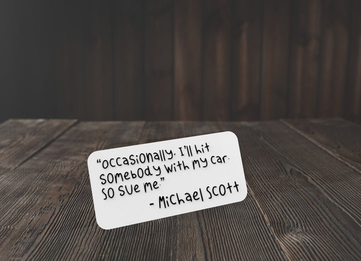 Occasionally I'll Hit Somebody With My Car So Save Me |Funny sign Home or Office