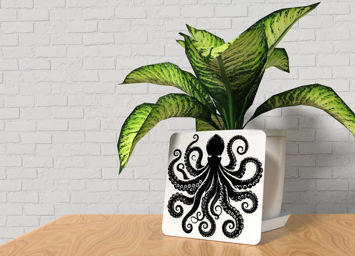 Black Octopus | Funny sign For Home or Office