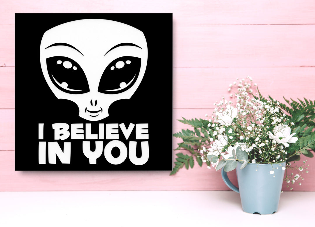 I Believe In You | Funny sign For Home or Office