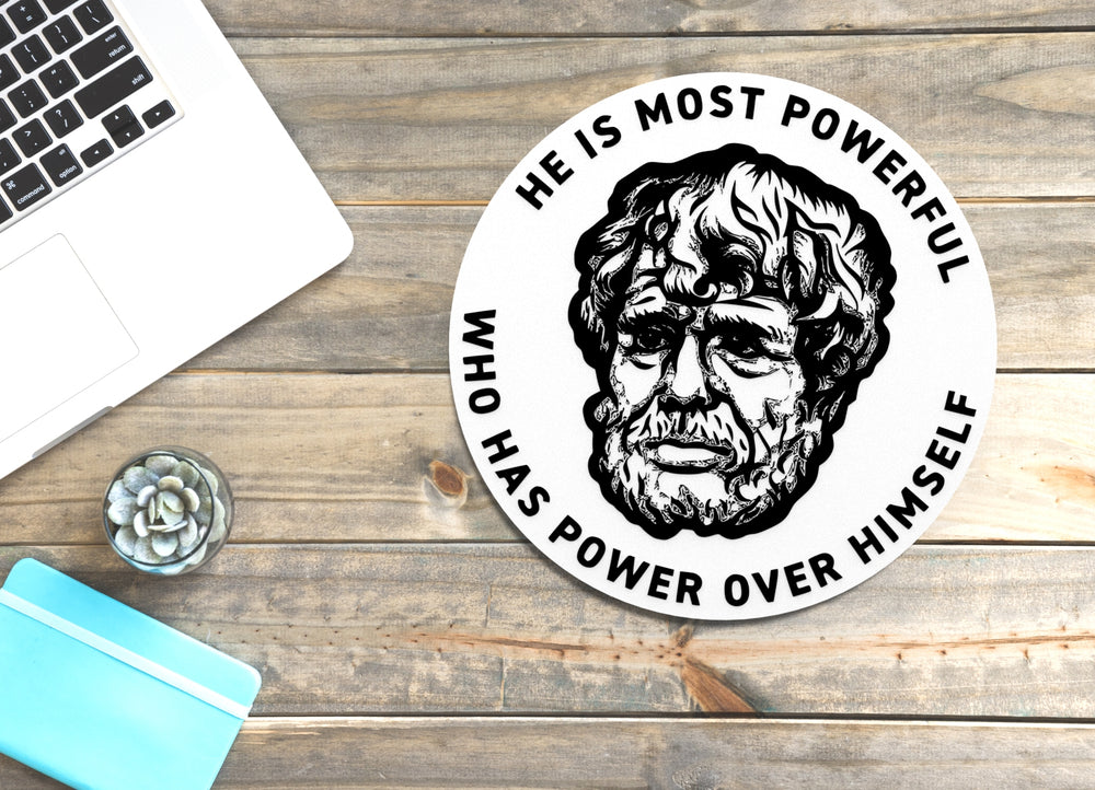 
  
  He Is Most Powerful Who Has Power Over Himself | Funny sign For Home or Office
  
