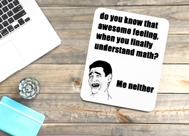 Do You Know That Awesome Feeling When You Finally Understand Math Me Neither | Funny Sign for Home or Office
