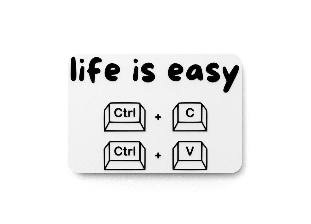 
  
  Life Is Easy | Funny sign For Home or Office
  
