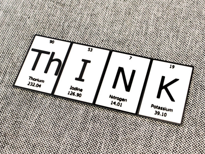ThInK | Periodic Table of Elements Wall, Desk or Shelf Sign