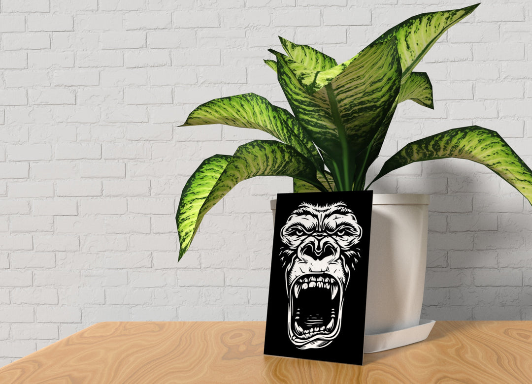 Angri Monkey | Funny sign For Home or Office