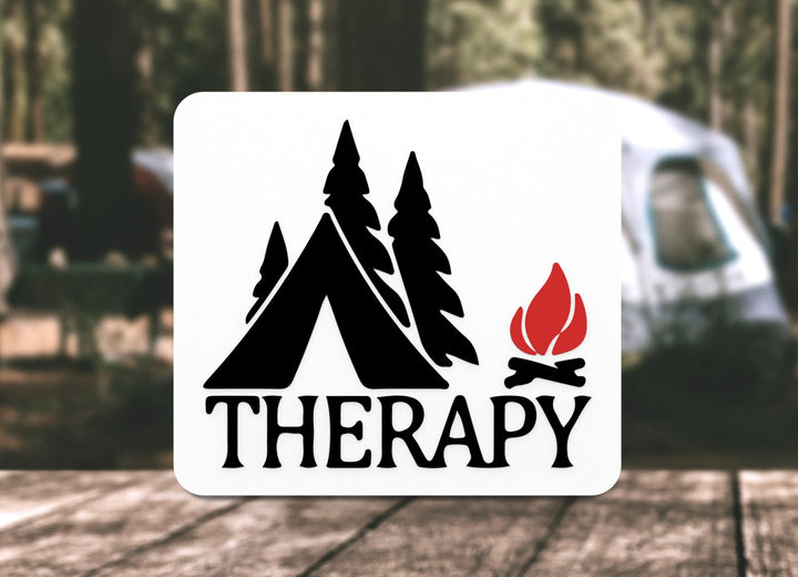 Camping Therapy | Funny sign For Home or Office